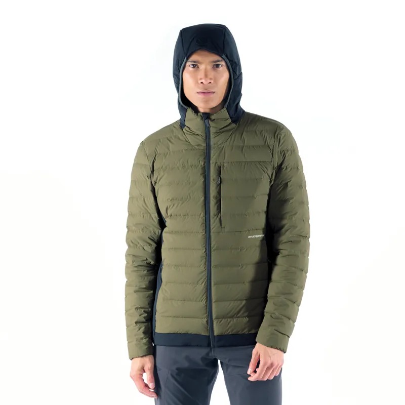 Artilect Mens Divide Fusion Stretch Hoodie Earthen / Black-7